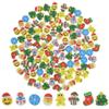 330 Pcs Mini Christmas Erasers for Kids Bulk, Christmas Erasers for Stocking Stuffers Goody Bag Stuffers Gift Filling Christmas Party Decoration view 1