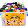 36Pcs Halloween Kawaii Squishies Treasure Box Mini Mochi Squishy Squeeze Toys Stress Reliever Anxiety Packs for Kids Halloween Party Favors (Halloween) view 1