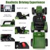 Costzon Ride on Tractor with Detachable Trailer, Kids' Electric Vehicles w/3-Gear-Shift Ground Loader, Wireless Design & USB, 7 LED Headlights, Remote Control Tractor Toy for Kids 3+ (12V, Dark Green) view 3