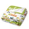 Personalized Transportation Kids Baby Throw Blanket with Name, Cars Airplane Cartoon Vehicles Baby Boy Swaddle Blanket, for Toddler Kids Bedding Nursery Blanket 50"x60" view 3