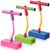 Jerify 3 Pcs Pogo Stick Foam Jumper Toy Foam Pogo Fun and Safe Jumping Stick for Kids Ages 3 and up Outdoor Indoor Toys Gift for Christmas, Makes Squeaky Sounds with Each Hop, Supports up to 250lbs view 1