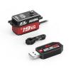 AGFRC A50BHL 19KG High Torque Brushless RC Low Profile Servo and AGF-SPV3 Servo Programmer view 1