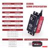 AGFRC A50BHL 19KG High Torque Brushless RC Low Profile Servo and AGF-SPV3 Servo Programmer view 2
