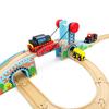 Wooden Train Track Accessories of Train Bridge and Remote Control Train Vehicle for Wood Railway Track Set view 3