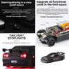 havcybin 1:76 Turbo Racing Scale RC Sport Car, Table Racing Remote Control Mini Model Car Full Proportional RTR Kit Toys (C74-black) view 3