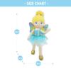 June Garden 16" Enchanted Garden Fairy Doll Fayetta - Plush Stuffed Soft Doll Girl Gift - Blue Outfit and Wings view 2