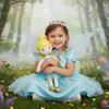 June Garden 16" Enchanted Garden Fairy Doll Fayetta - Plush Stuffed Soft Doll Girl Gift - Blue Outfit and Wings view 4
