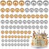 108 Pcs Balls Cake Topper DIY Cupcake Insert Foam Balloons for Cake Baking Wedding Anniversary Birthday Decoration(Gold, Silver,Multi Sizes) view 1