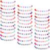 Cunno 36 Pcs Kids Friendship Bracelets for Girls Women Beads Bracelets Surfer Stretch Beaded Cute Colorful jewelry for Birthday Goodie Bag Stuffers Fillers School Gifts Party Favors(Simple Style) view 1