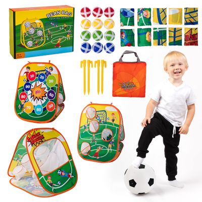 Sundaymot Bean Bag Toss Game Toy, Football Game Toys. Toddler Outdoor/Indoor Toys, for Kids Ages 3 4 5 6 7 8 Year Old Boys Gift, Kids Birthday Or Christmas Party Game, Backyard Game