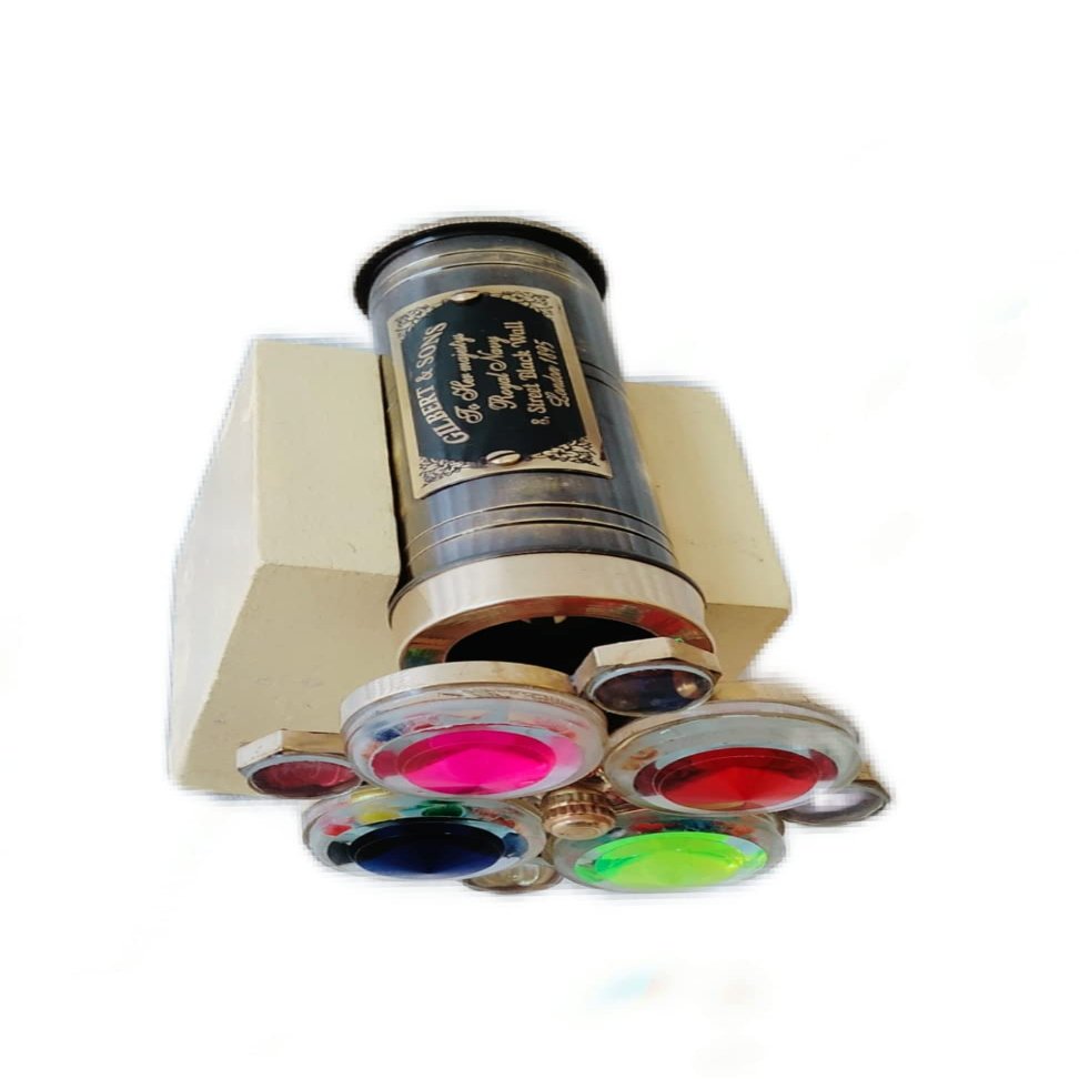 Kaleidoscope Brass Single Wheel Kaleidoscope Unique Classic Handmade Nautical Gifts for Love