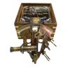 Collectible Antique Nautical Brass Working German Marine Sextant with Wooden Box Antique Astrolabe Ship Navigation Instrument Celestial & Nautical Sextant by The Modern Miracles view 3