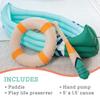 MindWare Oh So Fun Canoe Playset, Inflatable Pretend Camping Toy with Paddle, Life Preserver and Pump, Imaginative Indoor Role Play for Kids Ages 3+, Preschool Learning Toy view 3