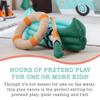 MindWare Oh So Fun Canoe Playset, Inflatable Pretend Camping Toy with Paddle, Life Preserver and Pump, Imaginative Indoor Role Play for Kids Ages 3+, Preschool Learning Toy view 4