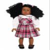 American Fashion World 18-Inch 'Virginia' African American Vinyl Posable Girl Doll with 3B Hair Type | Undressed Doll | Premium Quality & Design view 3