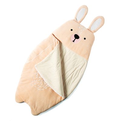 MindWare Oh So Fun! Bunny Sleeping Bag  Child Sleeping Bag for Kids Ages 3 & Up