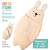 MindWare Oh So Fun! Bunny Sleeping Bag  Child Sleeping Bag for Kids Ages 3 & Up view 2