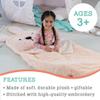 MindWare Oh So Fun! Bunny Sleeping Bag  Child Sleeping Bag for Kids Ages 3 & Up view 4