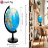 Exerz 8" World Globe - Political Map Educational- Self Assembled School Globe view 2