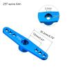 MECCANIXITY 25T Servo Arm Horn Double Offset M3 Sky Blue for Servo Repair Parts Accessories(3.1mm) view 2