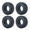 Greendhat 4Pcs 1.0" Beadlock 50*20mm/54*23mm Wheel Rims Tires Set for 1/24 RC Crawler Car Axial SCX24 90081 AXI00001 AXI00002 Part ( Color : 4Pcs 50mm Tires ) view 1