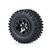 Greendhat 4Pcs 1.0" Beadlock 50*20mm/54*23mm Wheel Rims Tires Set for 1/24 RC Crawler Car Axial SCX24 90081 AXI00001 AXI00002 Part ( Color : 4Pcs 50mm Tires ) view 2
