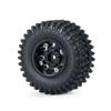 Greendhat 4Pcs 1.0" Beadlock 50*20mm/54*23mm Wheel Rims Tires Set for 1/24 RC Crawler Car Axial SCX24 90081 AXI00001 AXI00002 Part ( Color : 4Pcs 50mm Tires ) view 3
