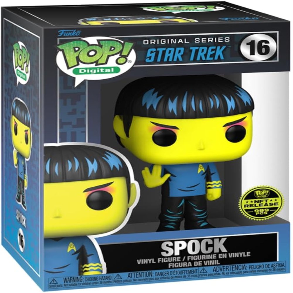Funko Pop Digital: Star Trek SPOCK Grail Black Light Physical Redemption