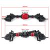 Greendhat CNC Aluminum Alloy Front & Rear Portal Axle for Axial SCX10 II 90047 90046 1/10 RC Rock Crawler Car Truck Parts ( Color : Front ) view 4