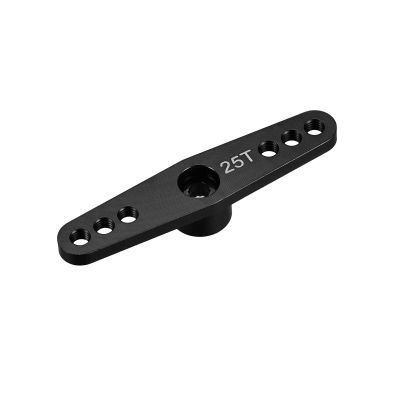 MECCANIXITY 25T Servo Arm Horn Double Offset M3 Black for Servo Repair Parts Accessories(3.1mm)