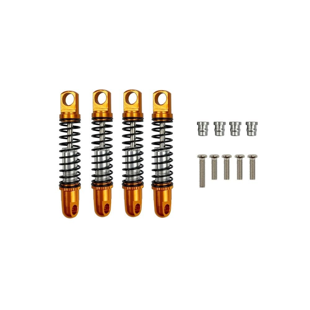 Greendhat 1/16 RC Car Parts Metal Steering Cup Shock Absorber Brass Wheel Hub Combiner CVD Front Rear Drive Shaft for XIAOMI Suzuki Jimny ( Color : Yellow )