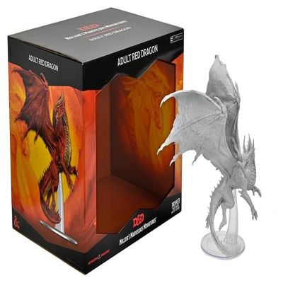 Dungeons & Dragons Nolzur's Unpainted Miniatures: Adult Red Dragon, Multi (90578)