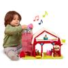 B. toys  Interactive Musical Farm Toy Barn with Lights & Sounds, Red Barn Animal Playset with Realistic Farm Animal Figures- 2+ Years view 1