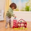 B. toys  Interactive Musical Farm Toy Barn with Lights & Sounds, Red Barn Animal Playset with Realistic Farm Animal Figures- 2+ Years view 2