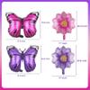 HOMEZZO Isabella Party Decorations - Rose Gold Happy Birthday Banner, Butterfly Isabella Balloon Garland Arch, 3D Butterfly Stickers for Birthday Party Supplies view 4