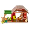 Lil Woodzeez  Happy Harvest Farm Playset  20 Pcs Doll Playset with Farmer & Garden Accessories  Pretend Play Toy Barn for Kids Age 3+ view 4