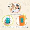 B. toys  Hippo & Monkey Walkie-Talkie Set  Two-Pack Play Communication Devices with 100-Foot Range  Promote Outdoor Exploration, Social Skills in Kids  Designed for Ages 3+ view 3