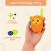 B. toys  Hippo & Monkey Walkie-Talkie Set  Two-Pack Play Communication Devices with 100-Foot Range  Promote Outdoor Exploration, Social Skills in Kids  Designed for Ages 3+ view 4