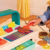 B. toys  Mini Chef  Build  a  Burger Playset  Pretend Play Wooden Burger Play Set  Play Food & Role  Play Accessories  Cooking Toys for Kids  3+ Years view 4