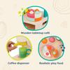 B. toys  Mini Chef Coffee Shop Playset, Pretend Barista & Baking Set with Machine, Cups, Bakery, and Delicious Desserts for Role  Play Fun, Encourages Creative Imagination for Toddlers 3+ Years view 4