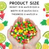 300 Pieces Fruit Mini Erasers Assortment Novelty Pencil Erasers Bulk for Rewards Prizes Gift Filler view 2