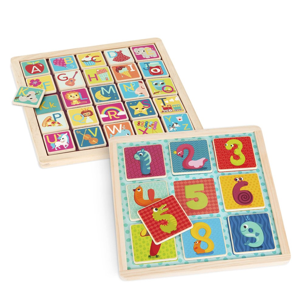 B. Toys  Magnetic Wooden Puzzles  Alphabet Puzzle & Number Puzzle  Double-Sided Puzzles & Chalkboards  Educational Toys for Kids  3 Years +  Puzzle Pals
