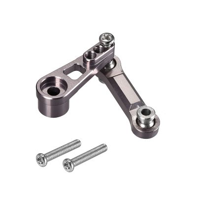 MECCANIXITY Servo Arm Horn Servo Pull Rod Titanium Color for RC Car Upgrade Parts Accessories