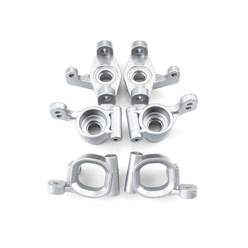 6Pcs Metal Front Rear Wheel Seat Steering Cup C Hub Carrier Compatible with Wltoys 144001 144002 1/14 RC Car Spare Parts Accessories ( Color : Light Green )
