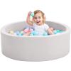Crenailro Foam Ball Pit for Toddlers, 35 Inch Baby Ball Pit Soft Round and Easy to Set or Clean, Baby Playpen Ball Pool is Ideal Gift for Kids-Balls NOT Included view 1