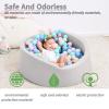 Crenailro Foam Ball Pit for Toddlers, 35 Inch Baby Ball Pit Soft Round and Easy to Set or Clean, Baby Playpen Ball Pool is Ideal Gift for Kids-Balls NOT Included view 2