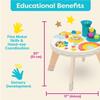 B. toys  Colorful & Sensory Station  Developmental Musical Learning Toy for Babies  7 activites  Lights and Sounds Play Table  6+ Months view 4
