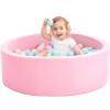 Crenailro Foam Ball Pit for Toddlers, 35 Inch Baby Ball Pit Soft Round and Easy to Set or Clean, Baby Playpen Ball Pool is Ideal Gift for Kids-Balls NOT Included view 1