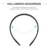 Lurrose Devil Horns Headband Realistic Ox Horn Hairband Black Cosplay Horn Hair Hoop for Halloween Carnival Party view 3