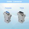 WMYCONGCONG 30 PCS DB9 Solder Connector 9 Pin Male and Female D-Sub Solder Type Connector with Plastic Cover Housing view 2
